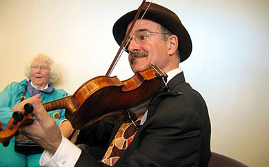 Paul Anastasio, swing fiddler, Seattle, WA, photo
