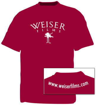 Weiser Films Fiddle T-Shirt - Maroon, photo